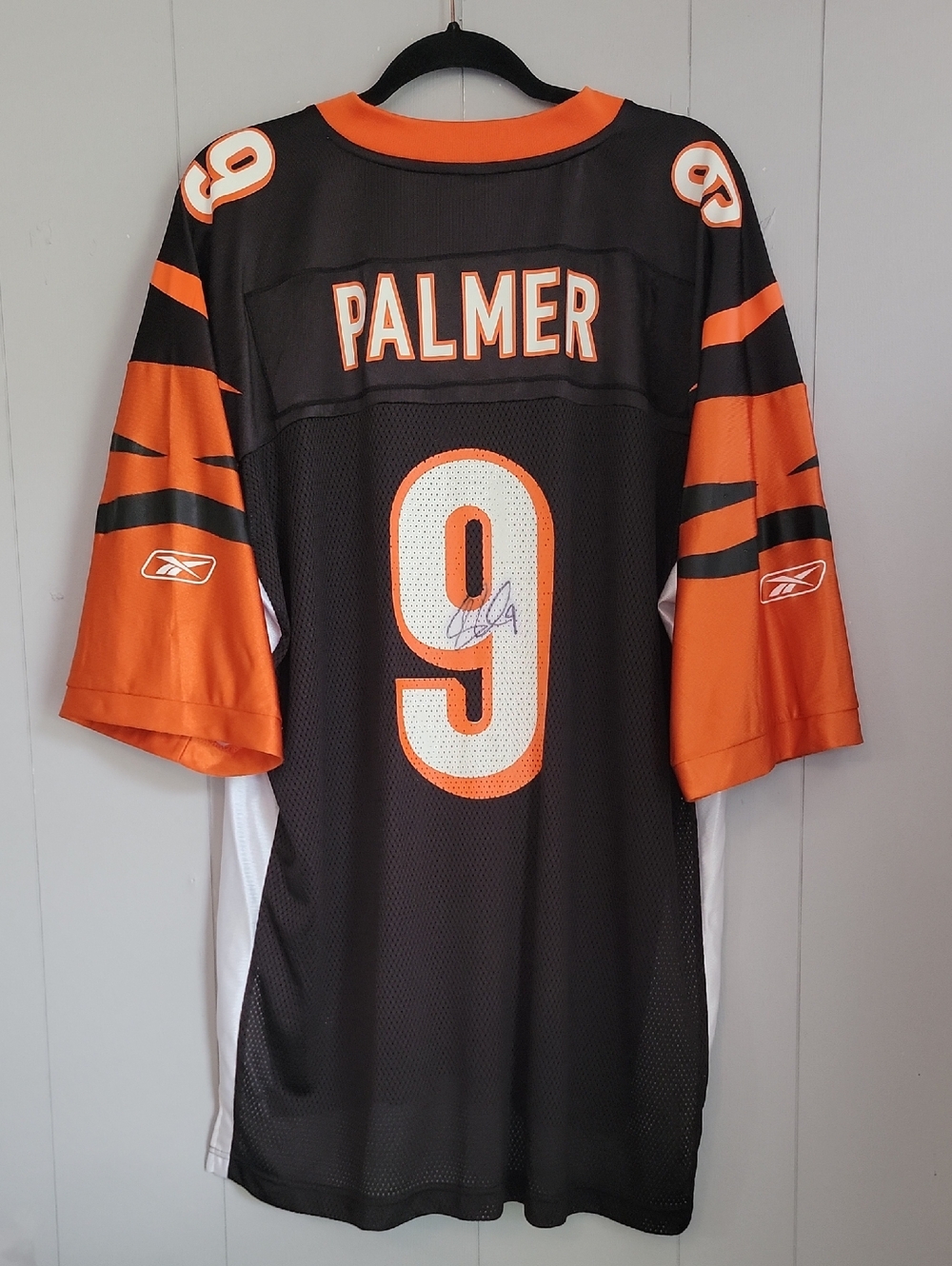 Reebok NFL Carson Palmer Cincinnati Bengals Signed Autographed Jersey Men's XL